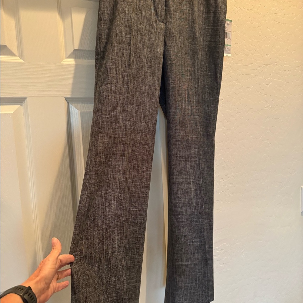 NWT 9&Co Women Size 8 January Slate Grey Multi Suit Separates Dress Pants